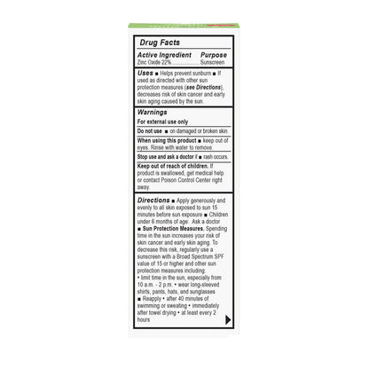 Earth Mama Baby Face Mineral Sunscreen Face Stick - SPF 40