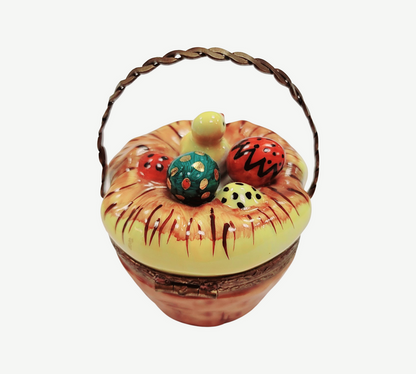 Easter Basket Bird Limoges Box Porcelain Limoges Easter French Trinket Box