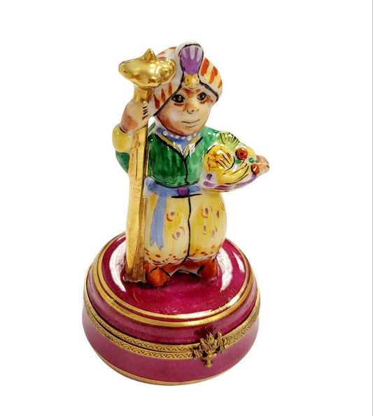 Aladdin Magic Carpet Limoges Porcelain Limoges travel spiritual religion French Trinket Box