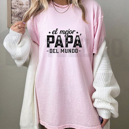 El Mejor Papá del Mundo Graphic T-Shirt – Celebrate the Best Dad in the World Spanish Father's Day Tee, Meaningful Family Urban Top