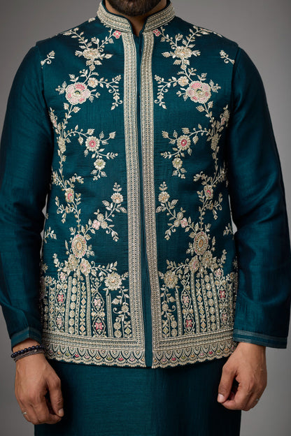 Emerald Teal festive wear for men