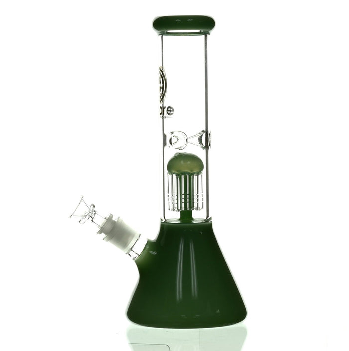ENCORE 12" BEAKER W/TREE PERC MILKY GREEN - Smoke Spot Smoke Shop