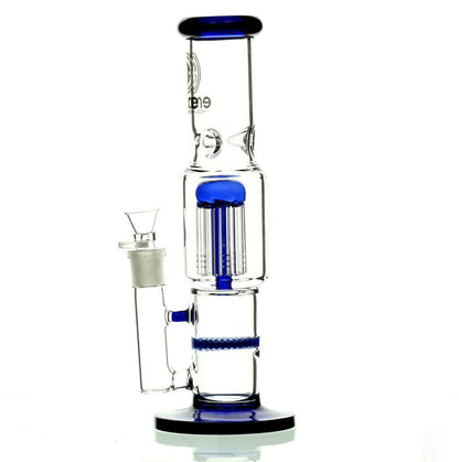 ENCORE 12" STRAIGHT TUBE W/TREE AND HONEYCOMB STACK PERC BLUE - Smoke Spot Smoke Shop