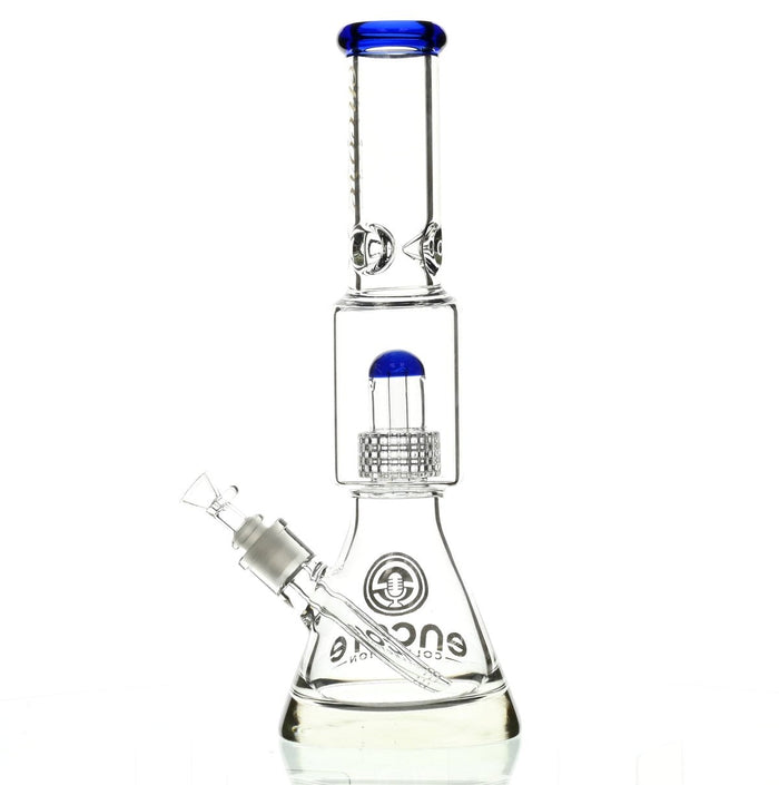 ENCORE 16" BEAKER W/MATRIX SHOWERHEAD BLUE - Smoke Spot Smoke Shop