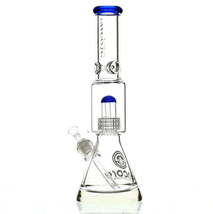 ENCORE 16" BEAKER W/MATRIX SHOWERHEAD BLUE - Smoke Spot Smoke Shop