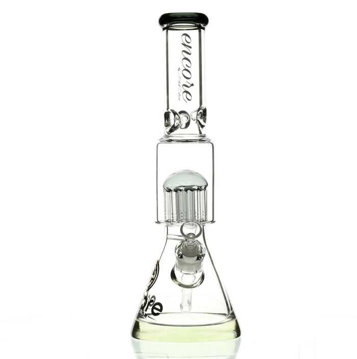 ENCORE 16" BEAKER W/TREE PERC BLACK - Smoke Spot Smoke Shop