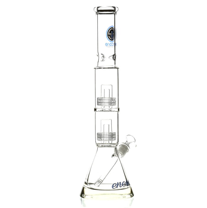 ENCORE 18" DOUBLE STACK MATRIX SHOWERHEAD PERC BLUE - Smoke Spot Smoke Shop