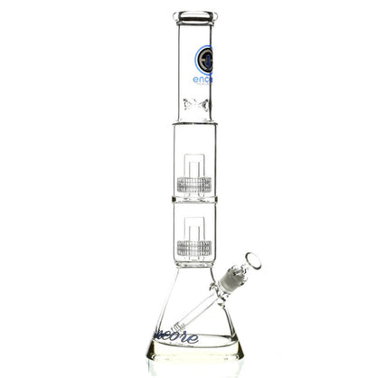 ENCORE 18" DOUBLE STACK MATRIX SHOWERHEAD PERC BLUE - Smoke Spot Smoke Shop