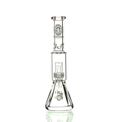 ENCORE 9" BEAKER W/MATRIX SHOWERHEAD PINK - Smoke Spot Smoke Shop