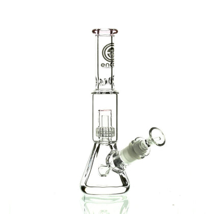 ENCORE 9" BEAKER W/MATRIX SHOWERHEAD PINK - Smoke Spot Smoke Shop