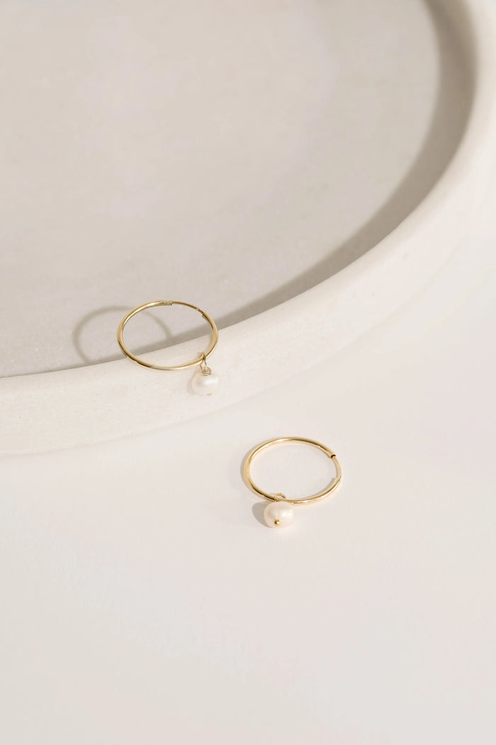 Endless Pearl Hoops Acorn Home + Apparel