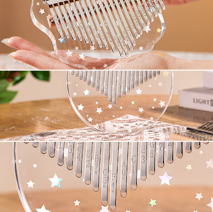 Engravable Acrylic Sakura Kalimba 17/21 Key | Custom Gift & Crystal Clear Tone Hluru