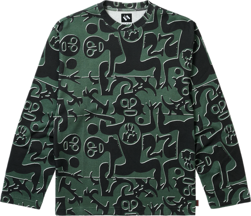 ENTITY WAFFLE LONGSLEEVE GREEN