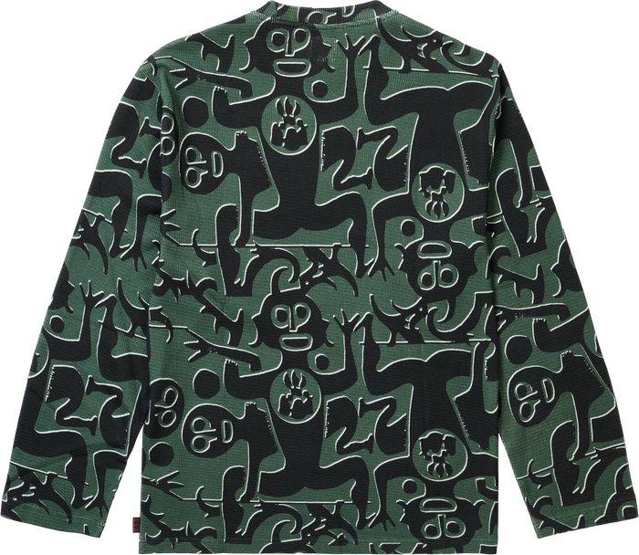 ENTITY WAFFLE LONGSLEEVE GREEN