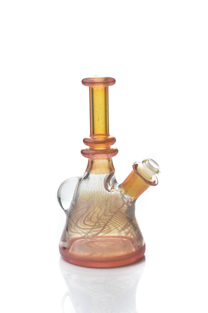 ET Glass Pink To Yellow Serum Rig - Smoke Spot Smoke Shop