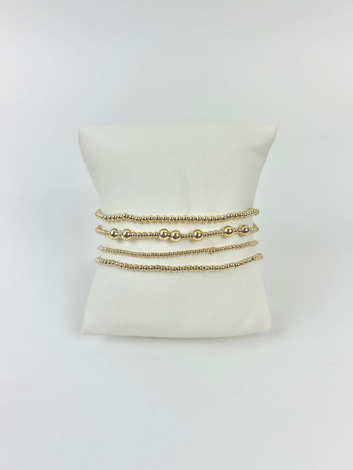Extends Hope Gold 5mm Bracelet Stack Bracelets in at Wrapsody