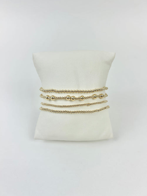 Extends Hope Gold 5mm Bracelet Stack Bracelets in at Wrapsody