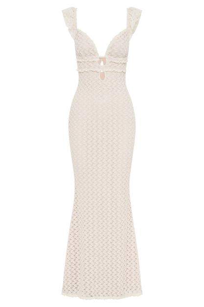 Ezra Lace Maxi Dress - Ivory