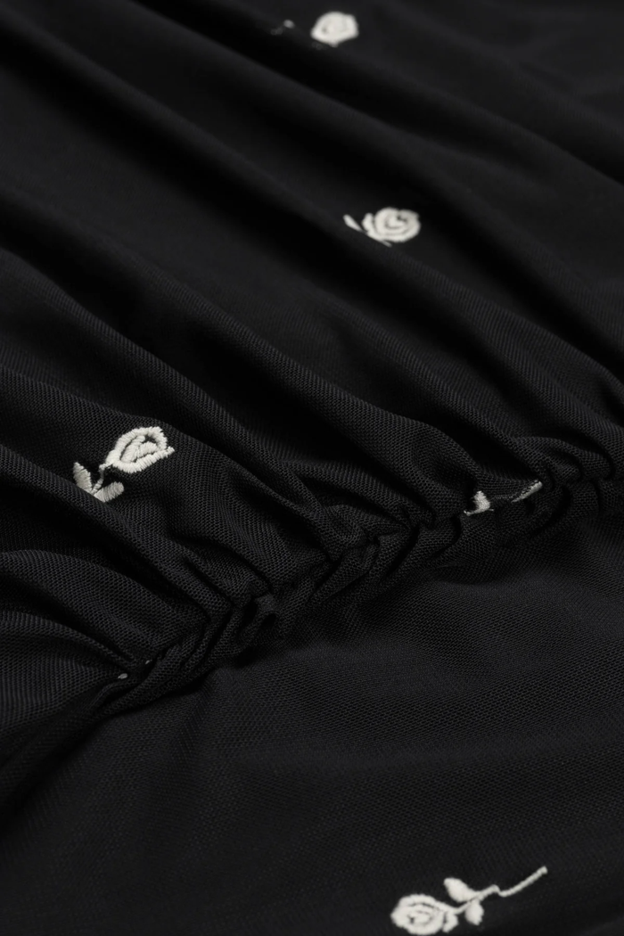 Close-up of Fabienne Chapot Ashley Dress Black/Cosy White by Fabienne Chapot. Shop Fabienne Chapot at Dotique.