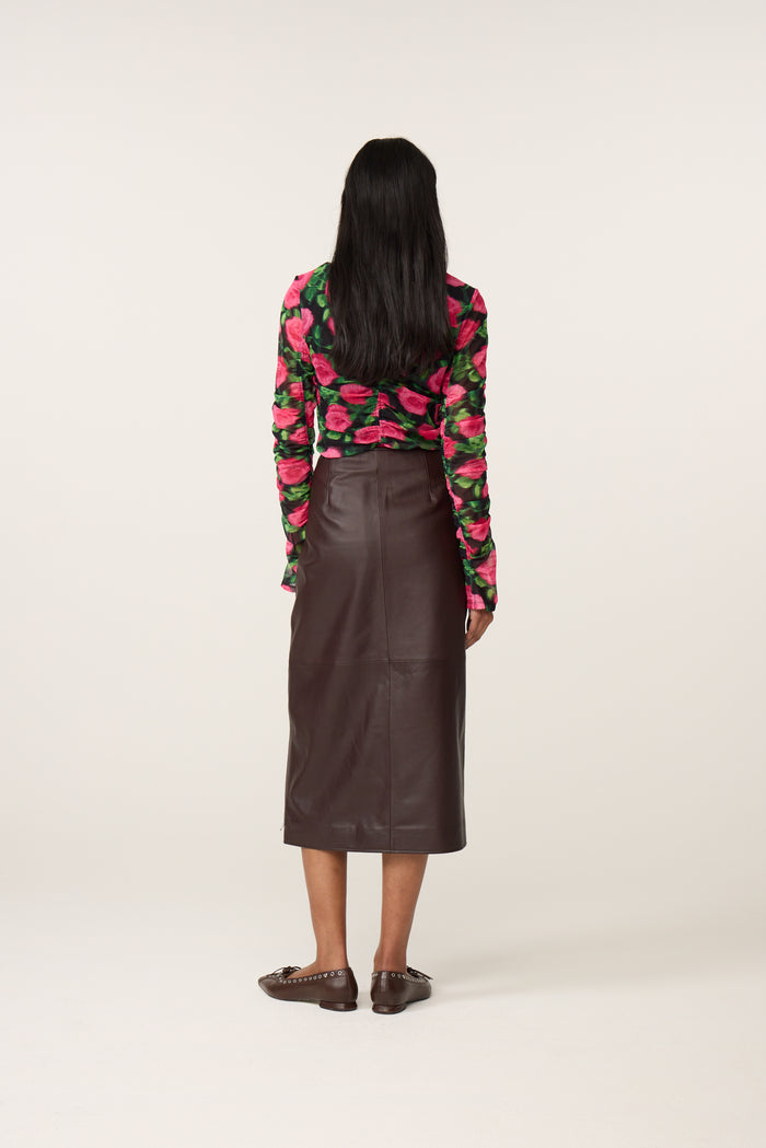 Back view of Fabienne Chapot Karlis Top Fab Fuchsia/Black by Fabienne Chapot. Shop Fabienne Chapot at Dotique.