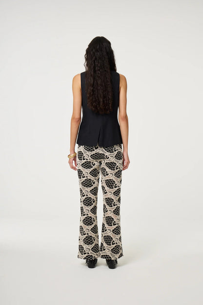 Back view of model wearing Fabienne Chapot Mercy Top Black by Fabienne Chapot, shop Fabienne Chapot at Dotique