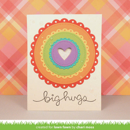 fancy scalloped circle stackables
