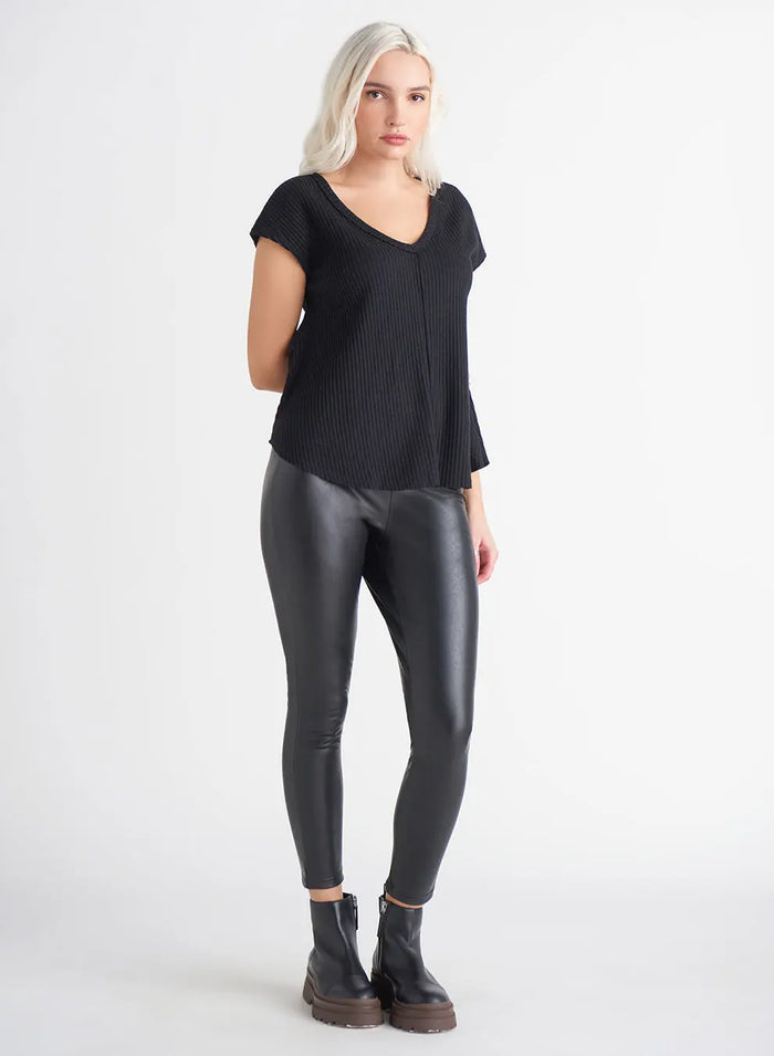 Faux Leather Legging Acorn Home + Apparel