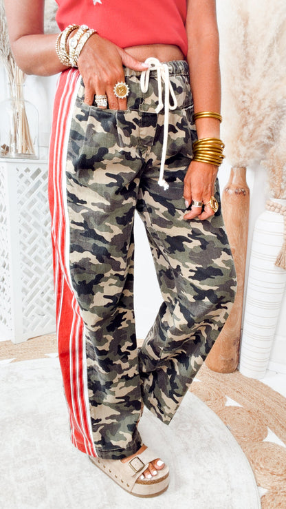 -FINAL SALE-The Camo Flow Wide Leg Pants