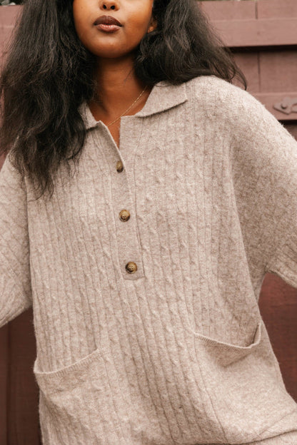 Florence Cable Knit Jumpsuit