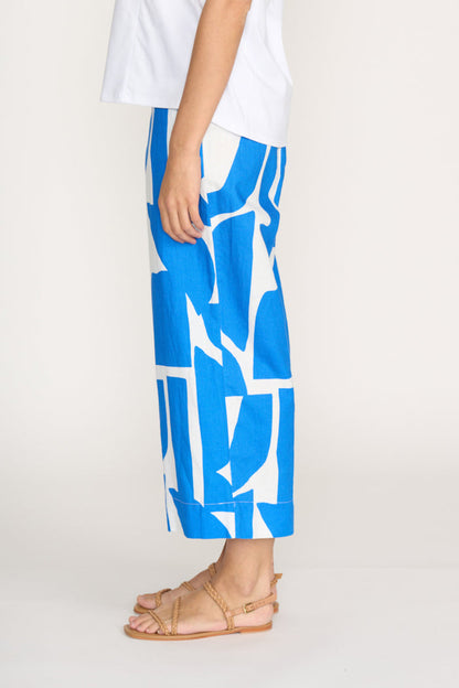 Side profile of model wearing Foil Fo8364 Natural Ability Trousers Reflection by Foil Shop the vendor at Dotique