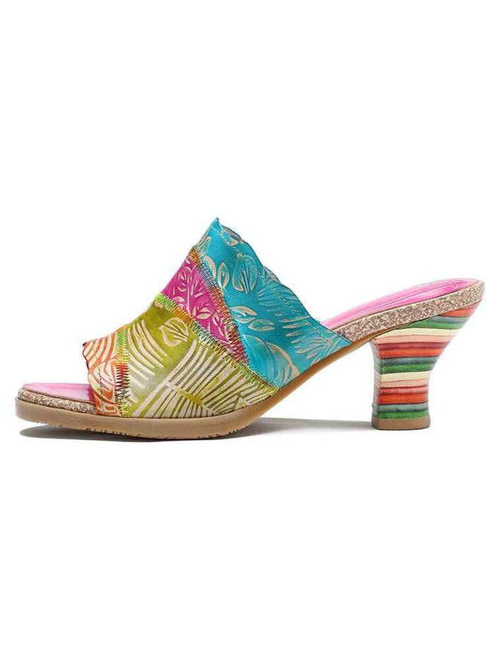 Four Color Splicing Slippers