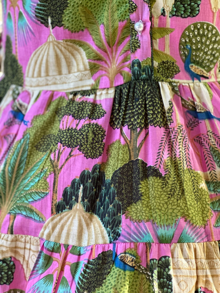 Georgia Dress Vibrant Peacock
