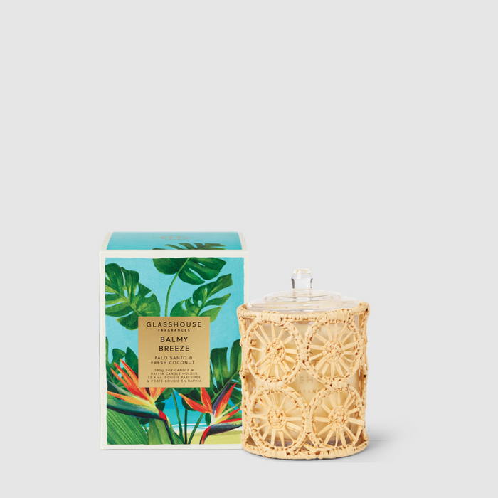 Glasshouse Candle 13.4oz Balmy Breeze Candles in at Wrapsody