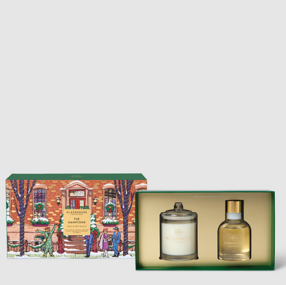 Glasshouse Diffuser/Candle Christmas Gift Set The Hamptons Scents in at Wrapsody