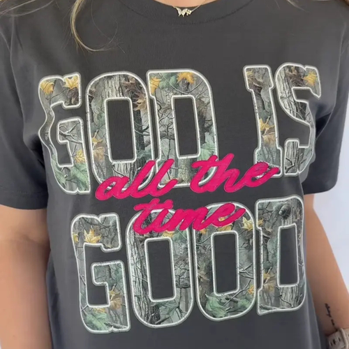 "God Is Good" Camouflage T-Shirt