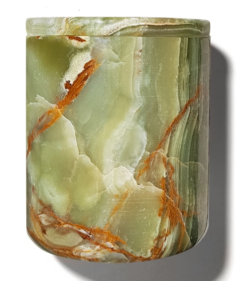 Green Onyx Candle Holder