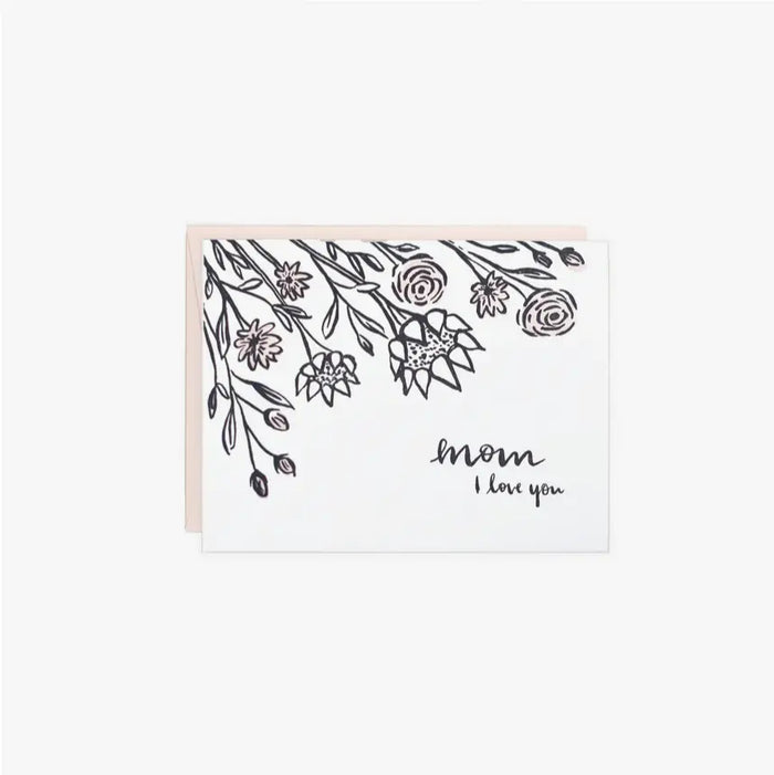 Greeting Card - I Love You Mom Acorn Home + Apparel