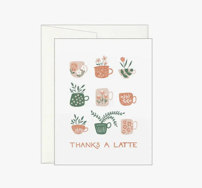Greeting Card - Thanks a Latte Acorn Home + Apparel