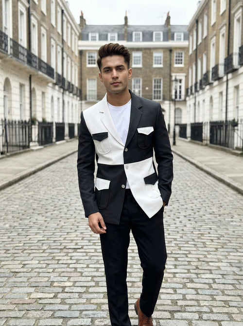 Buy white designer blazer men
