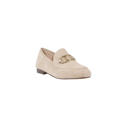 Guess Beige Leather Platform Pumps - Side view