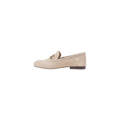 Guess Beige Leather Platform Pumps - Back view