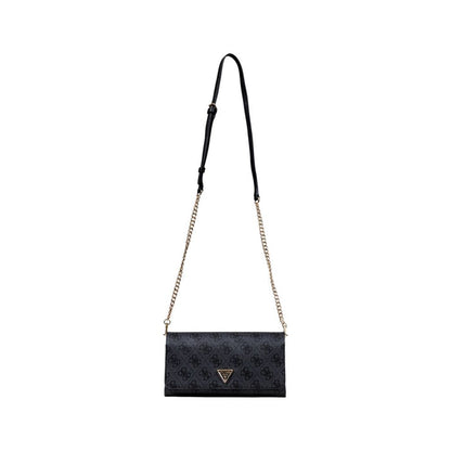 Guess Gray Polyethylene Clutch Bag