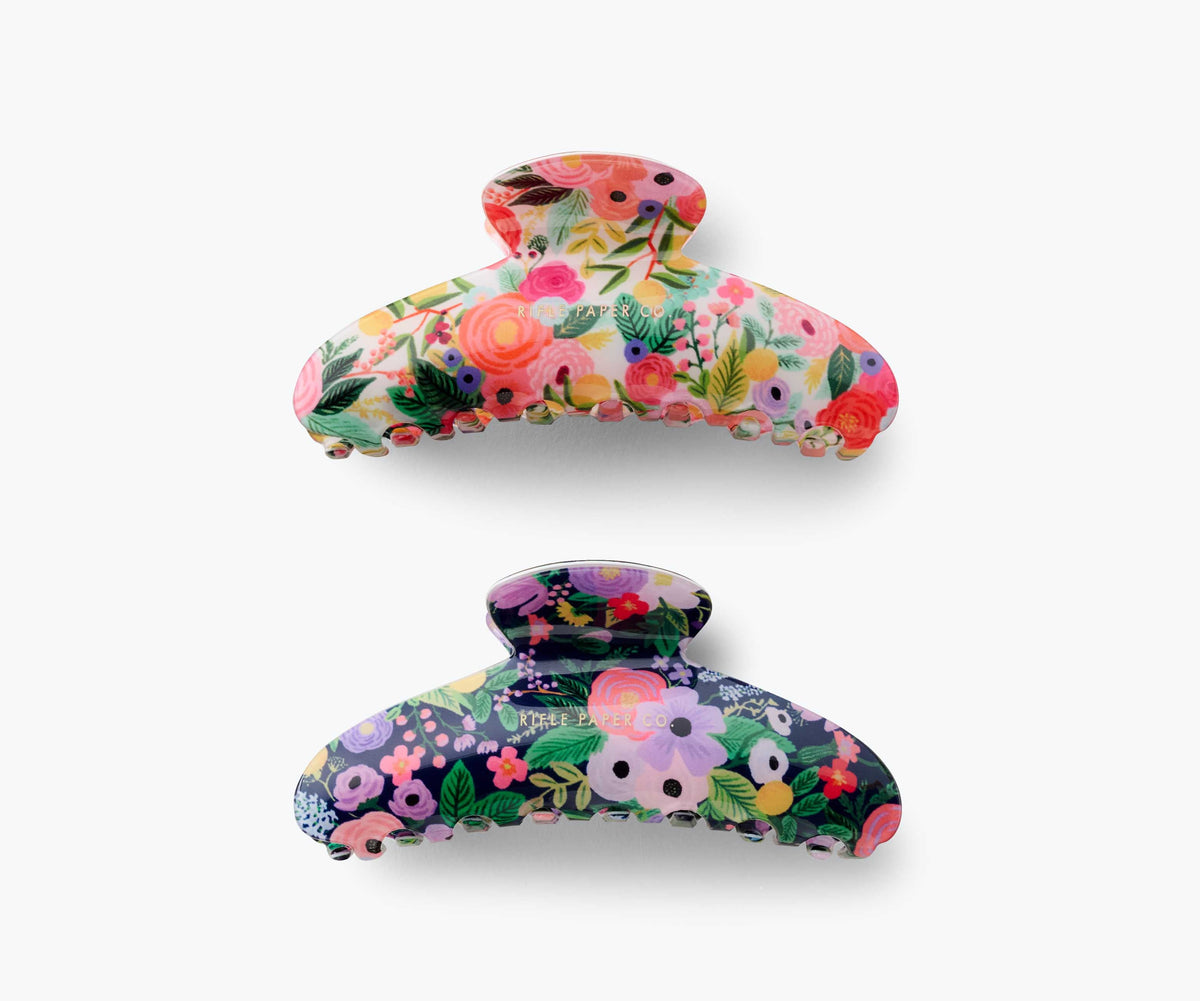 Large Claw Clip Set - Garden Party