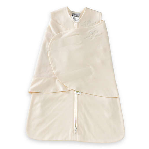 Halo Sleepsack Swaddle 100% Organic Cotton - Cream NB & Preemie 1.5 Tog