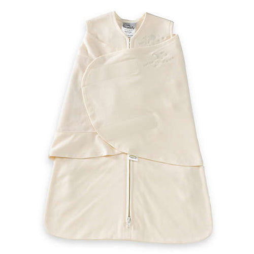 Halo Sleepsack Swaddle 100% Organic Cotton - Cream NB & Preemie 1.5 Tog