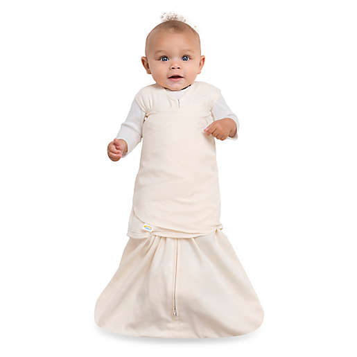Halo Sleepsack Swaddle 100% Organic Cotton - Cream NB & Preemie 1.5 Tog