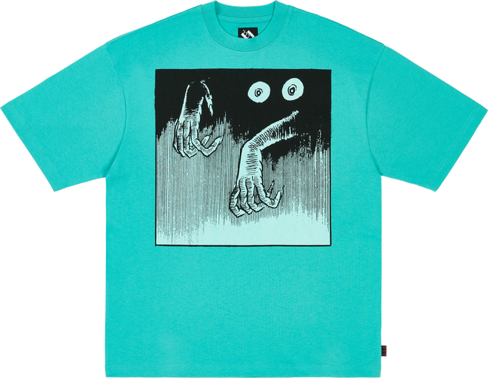 HAND FROM DARK T-SHIRT AQUA