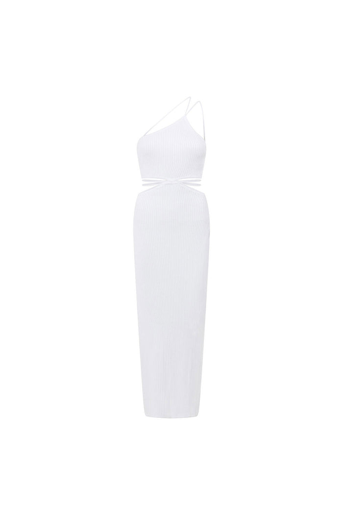 Harlee Backless Midi Dress - White