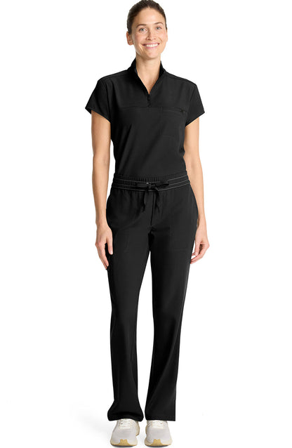 Women's Scrub Pants Straight Leg Cargo Black Healing Hands MDF Instruments HH153