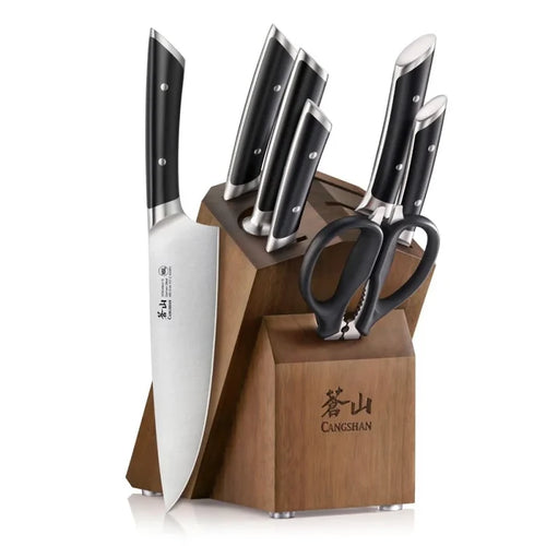 Helena Series Black Series 8-Piece Knife Block Set